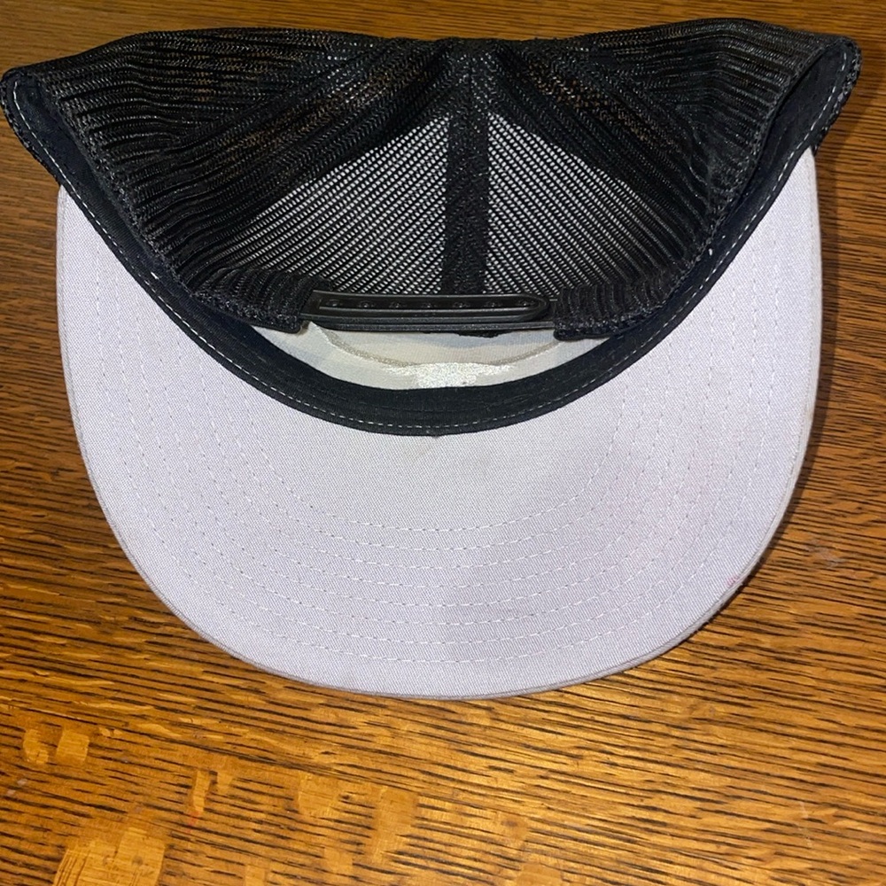 Gray and Black Trucker Hat with Longhorn Logo - Picture 2 of 3